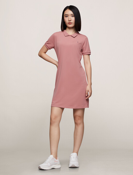 雙面針織 Polo 連身裙