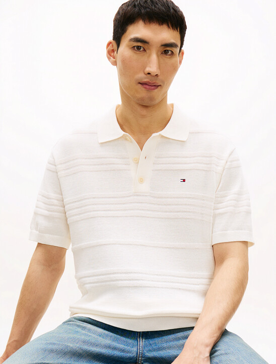 Cotton Blend Short Sleeve Polo