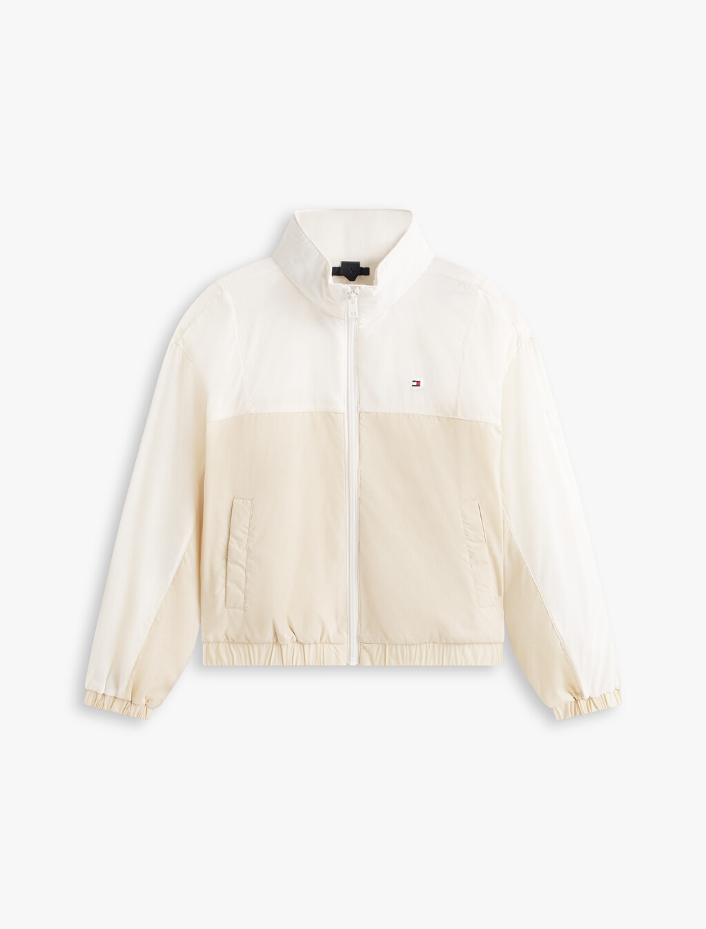 童裝連帽風衣, Classic Beige Colourblock, hi-res