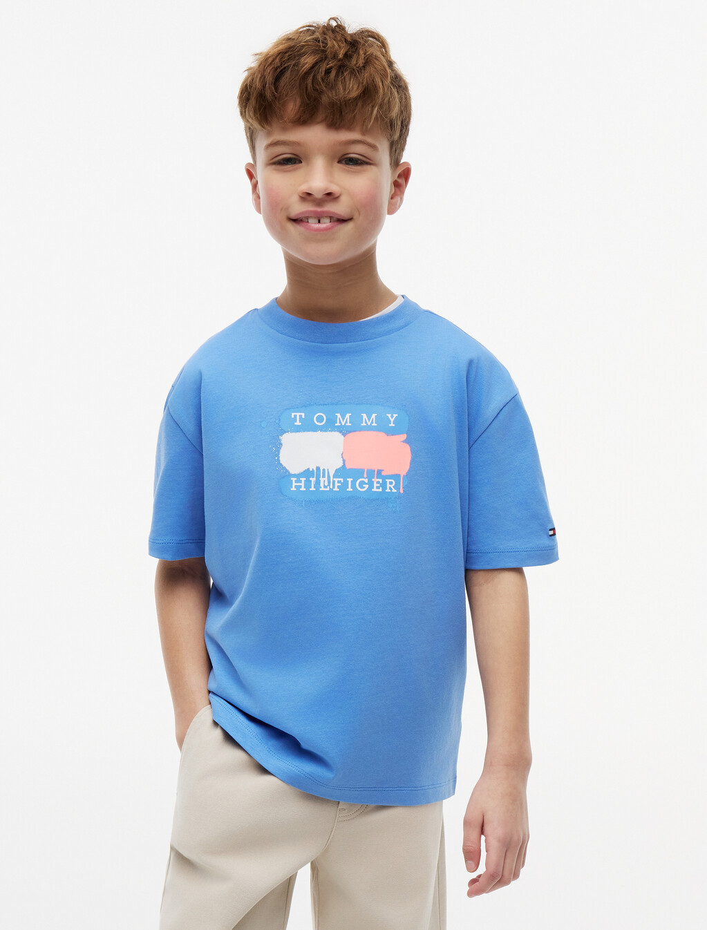 Flag Graffiti T-Shirt, Copenhagen Blue, hi-res