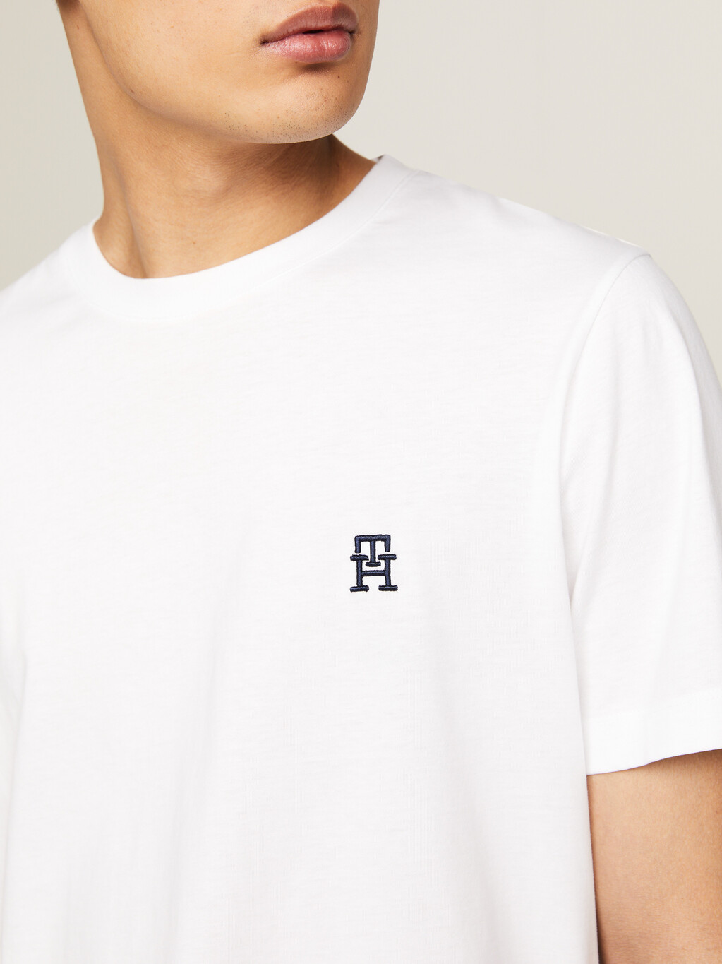 TH Monogram 標誌 T 恤, White, hi-res