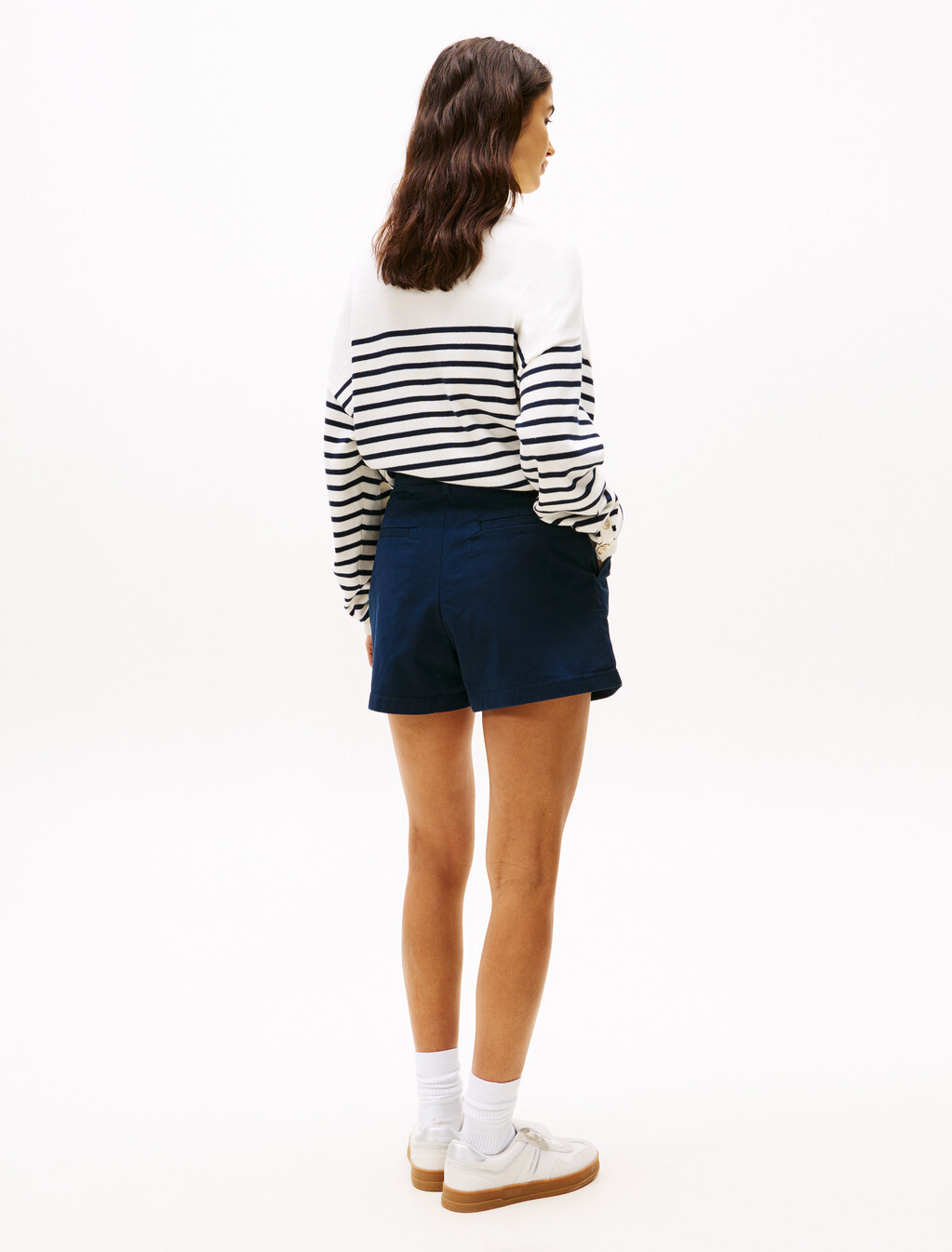 Claire Regular High Rise Denim Shorts, Dark Night Navy, hi-res