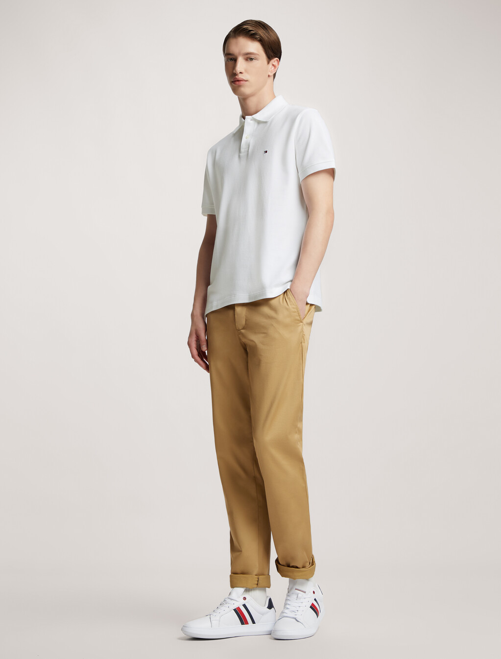 1985 標準版型 Polo 衫, White, hi-res
