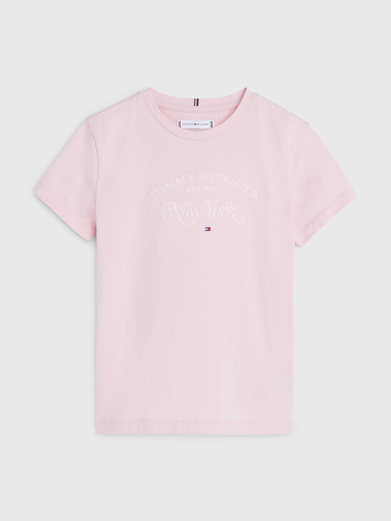 GIRLS ICONS LOGO EMBROIDERY T-SHIRT