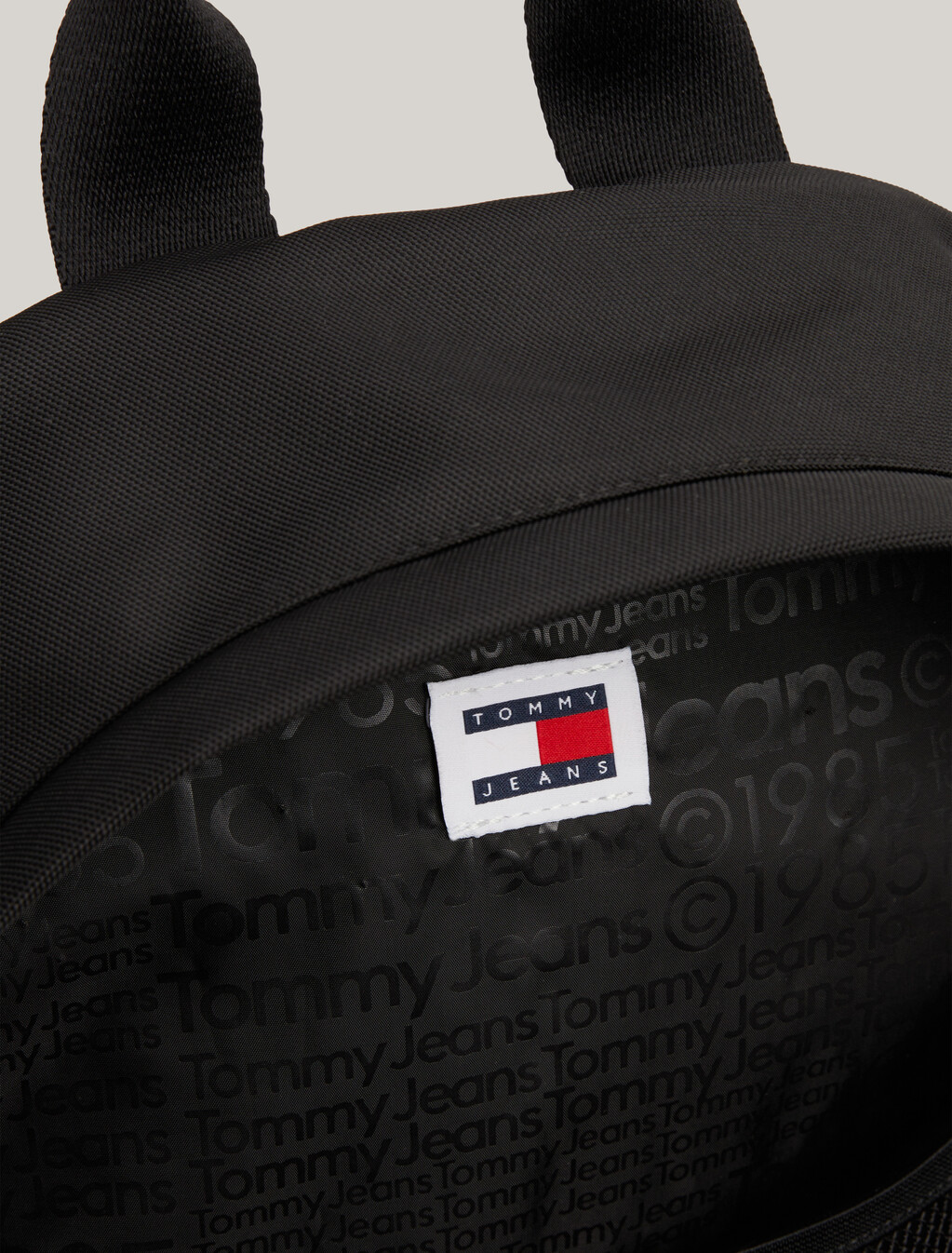 Essential Badge Dome Backpack, Black, hi-res