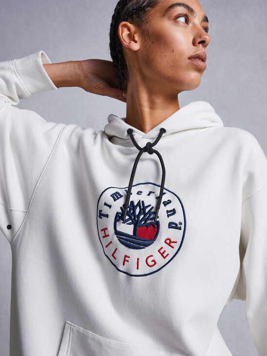 TOMMYXTIMBERLAND HOODED SWEATSHIRT DRESS TOMMYXTIMBERLAND HOODED SWEATSHIRT DRESS