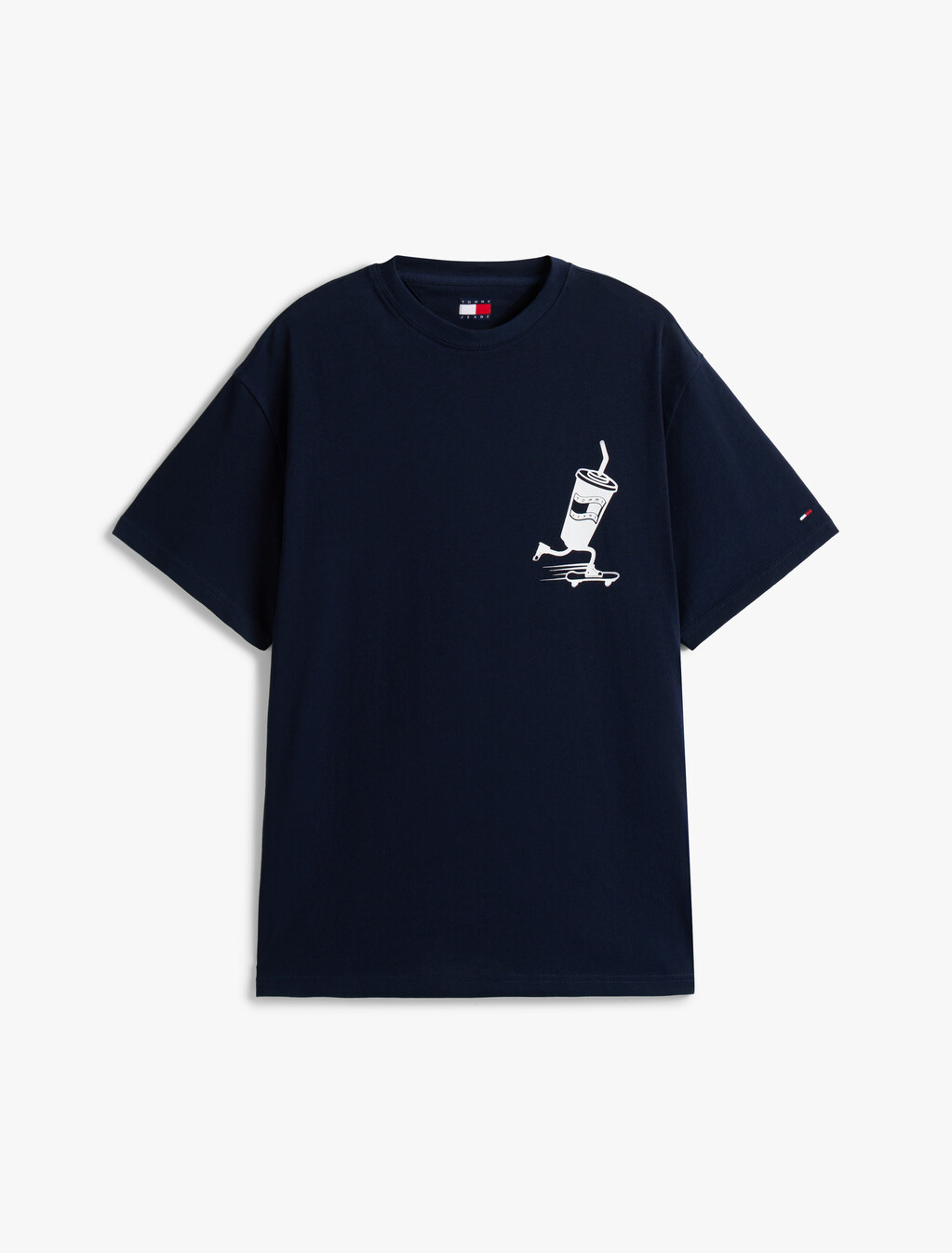 Relaxed Skater Back Graphic T-Shirt, Dark Night Navy, hi-res