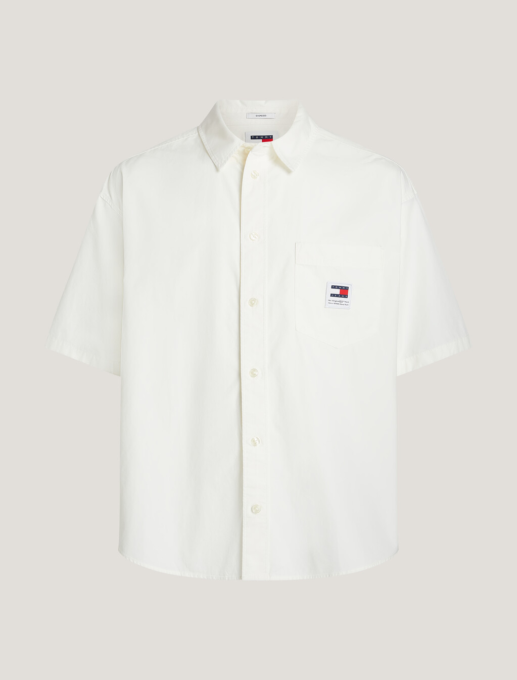 Poplin Overshirt, Ancient White, hi-res