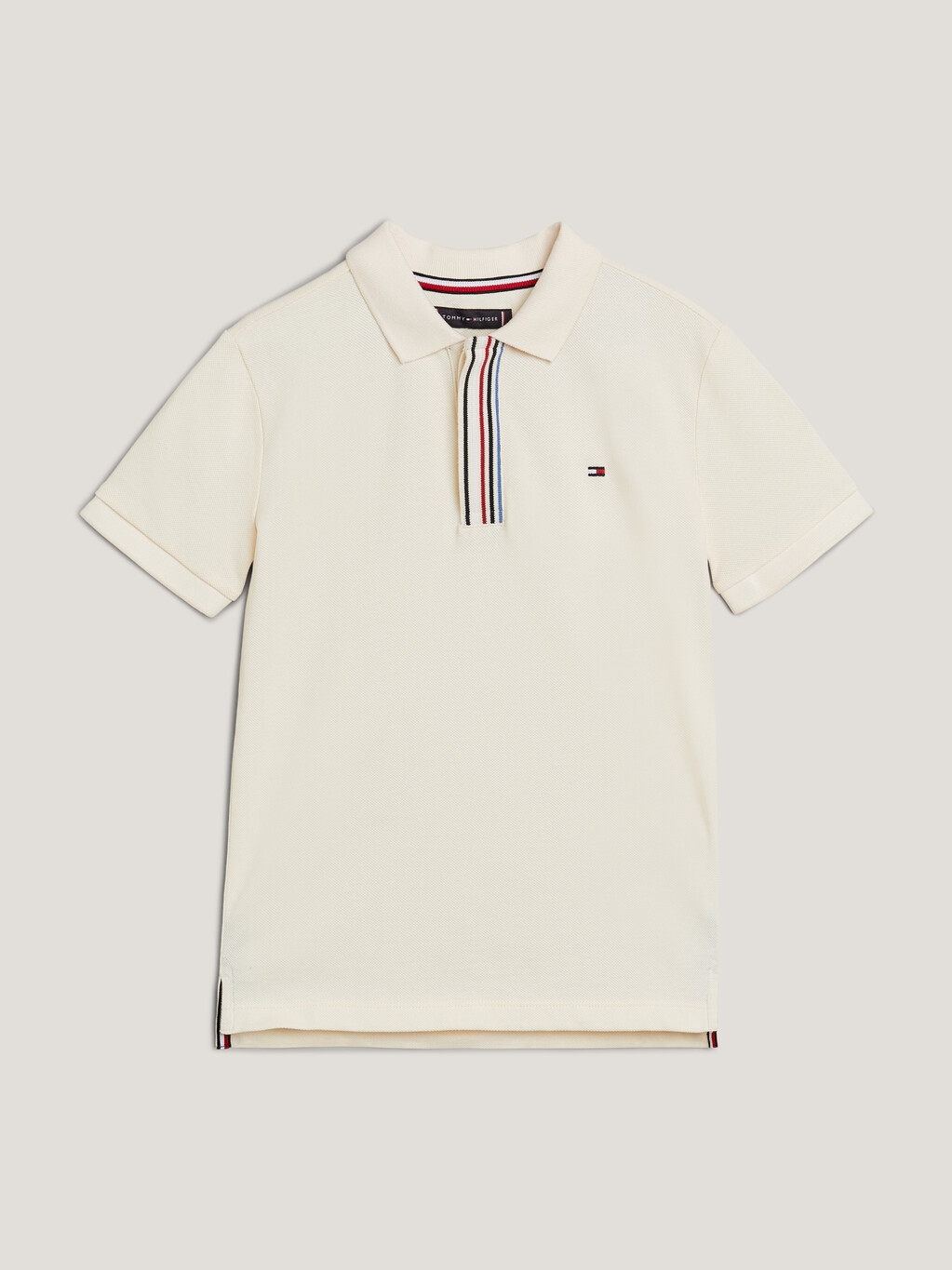 Global Stripe Concealed Placket Polo, Calico, hi-res