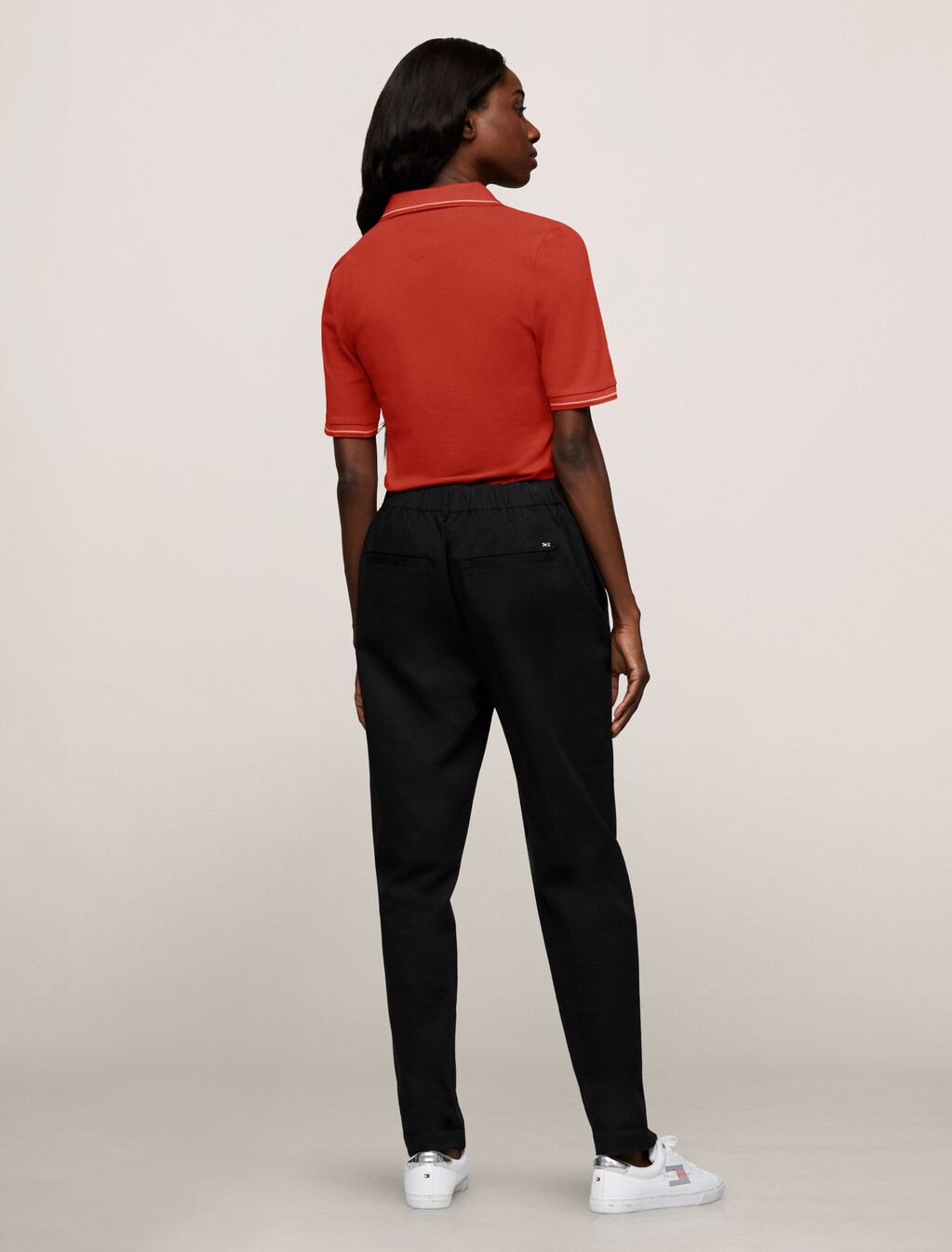 Tipped Slim Fit Patch Pocket Polo, Dark Magma, hi-res