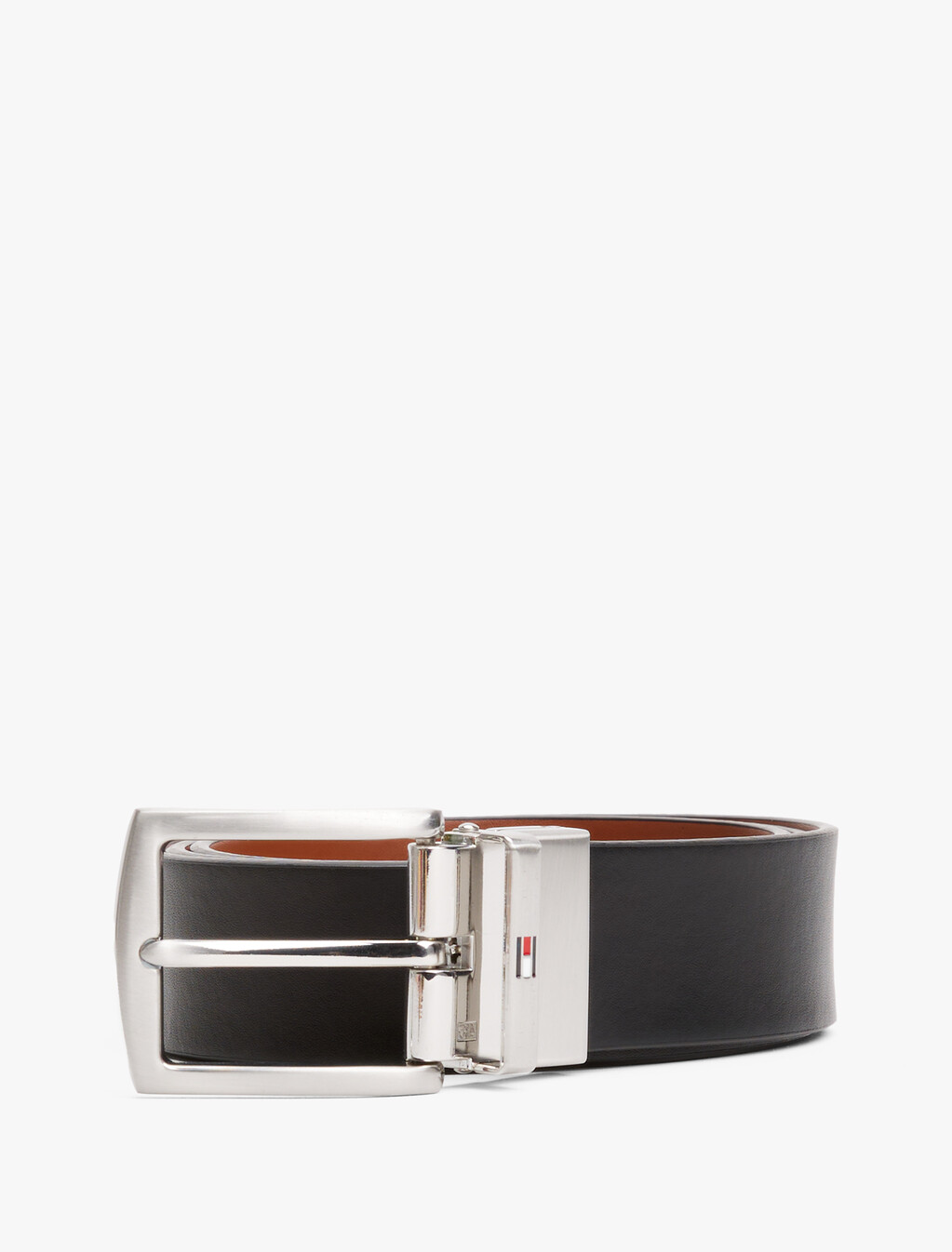 Reversible Leather Belt, Cognac / Black, hi-res