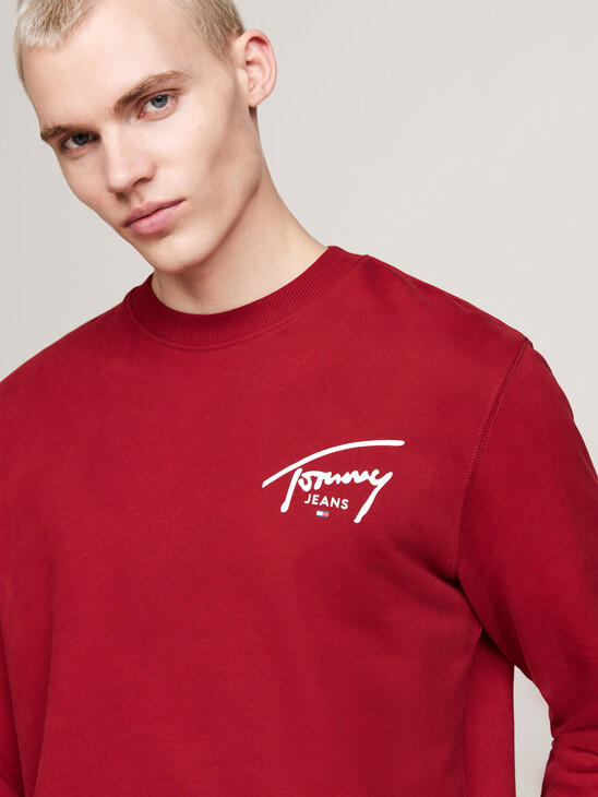 Signature Logo Back Graphic Sweatshirt