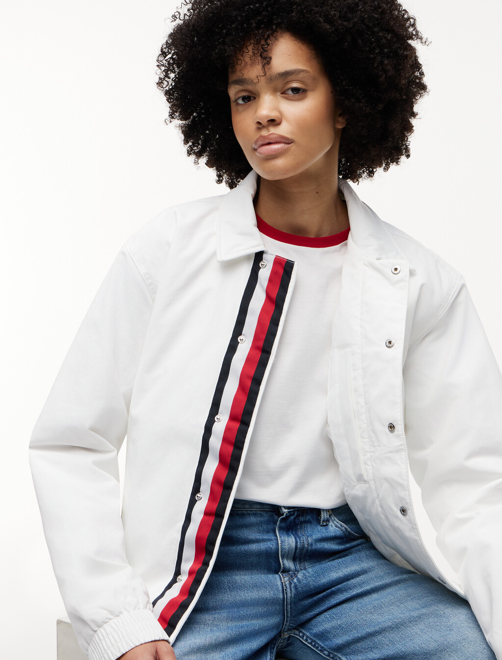 TH x Cadillac Formula 1&reg; 車隊教練外套, White, hi-res