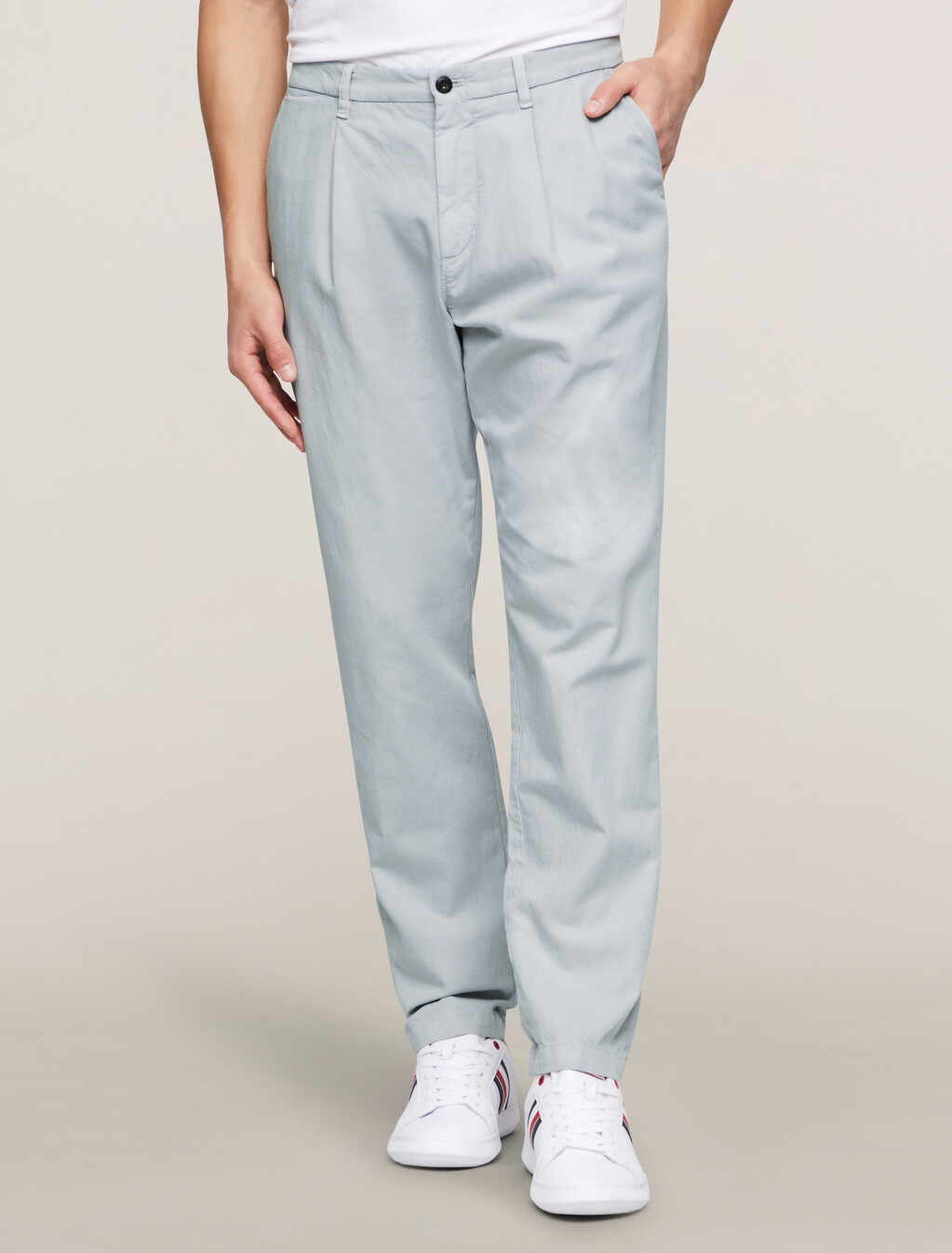 Harlem Tapered Fit Chinos, October Grey, hi-res