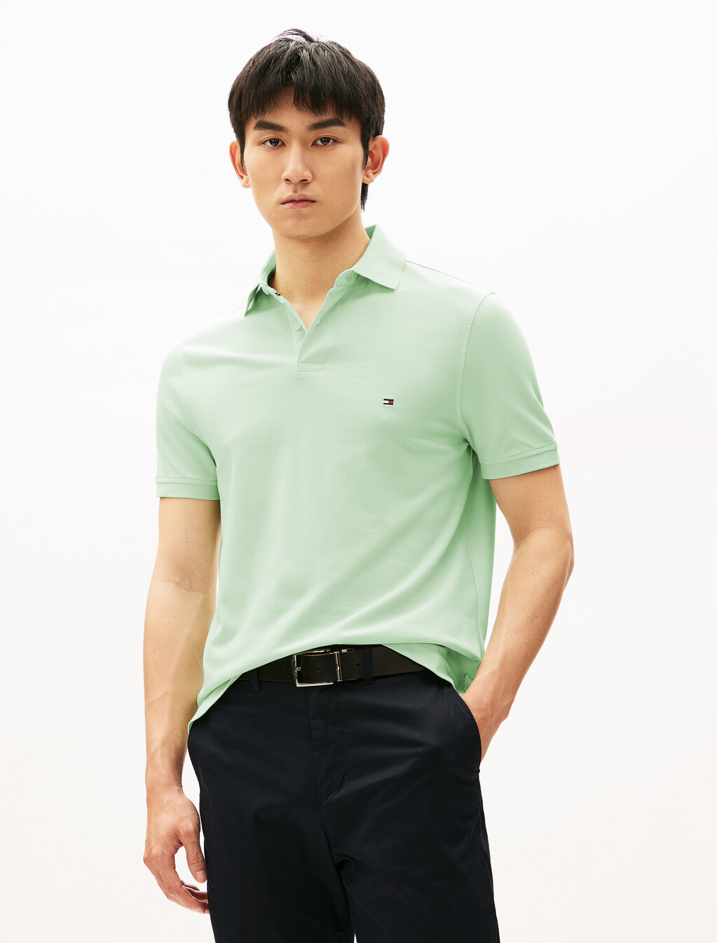 1985 標準版型 Polo 恤, Opal Green, hi-res