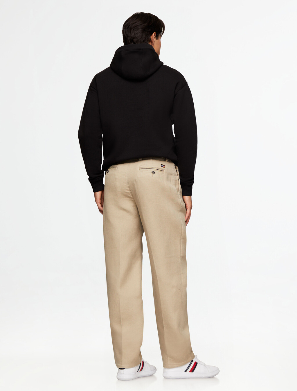 Twill Wide Leg Trousers, Sandalwood, hi-res