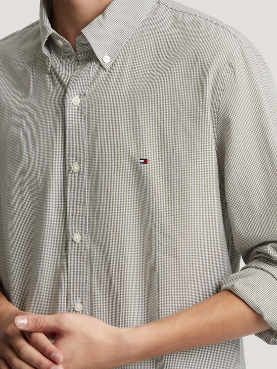 Micro Check Regular Fit Shirt