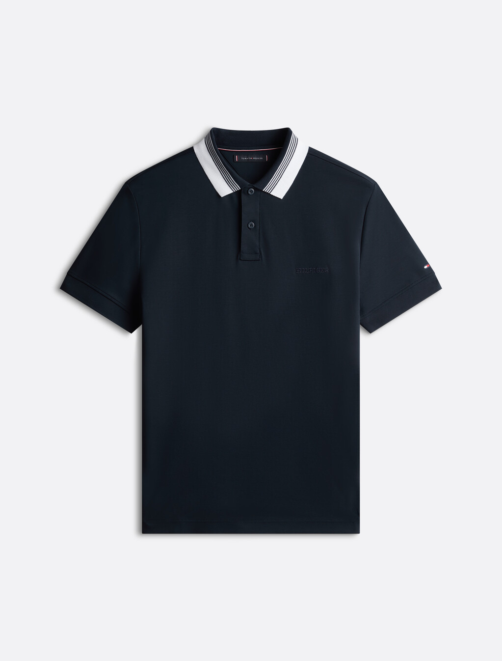 Interlock Contrast Collar Polo, Desert Sky, hi-res