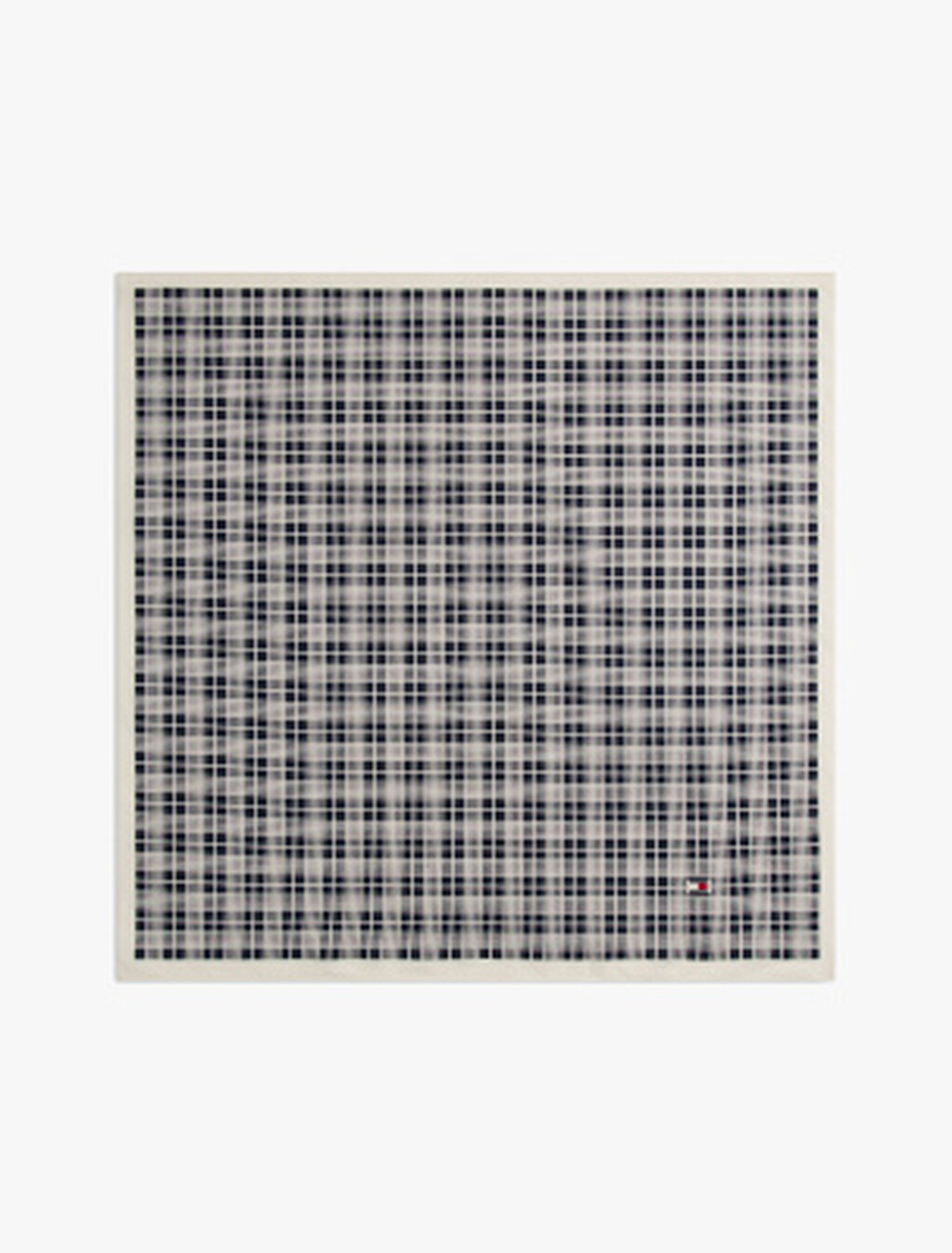 The Runway Collection Grid Check Bandana, Dark Night Navy, hi-res