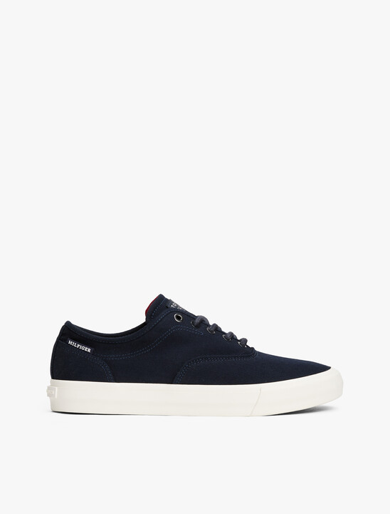 Canvas Embossed Logo Trainers