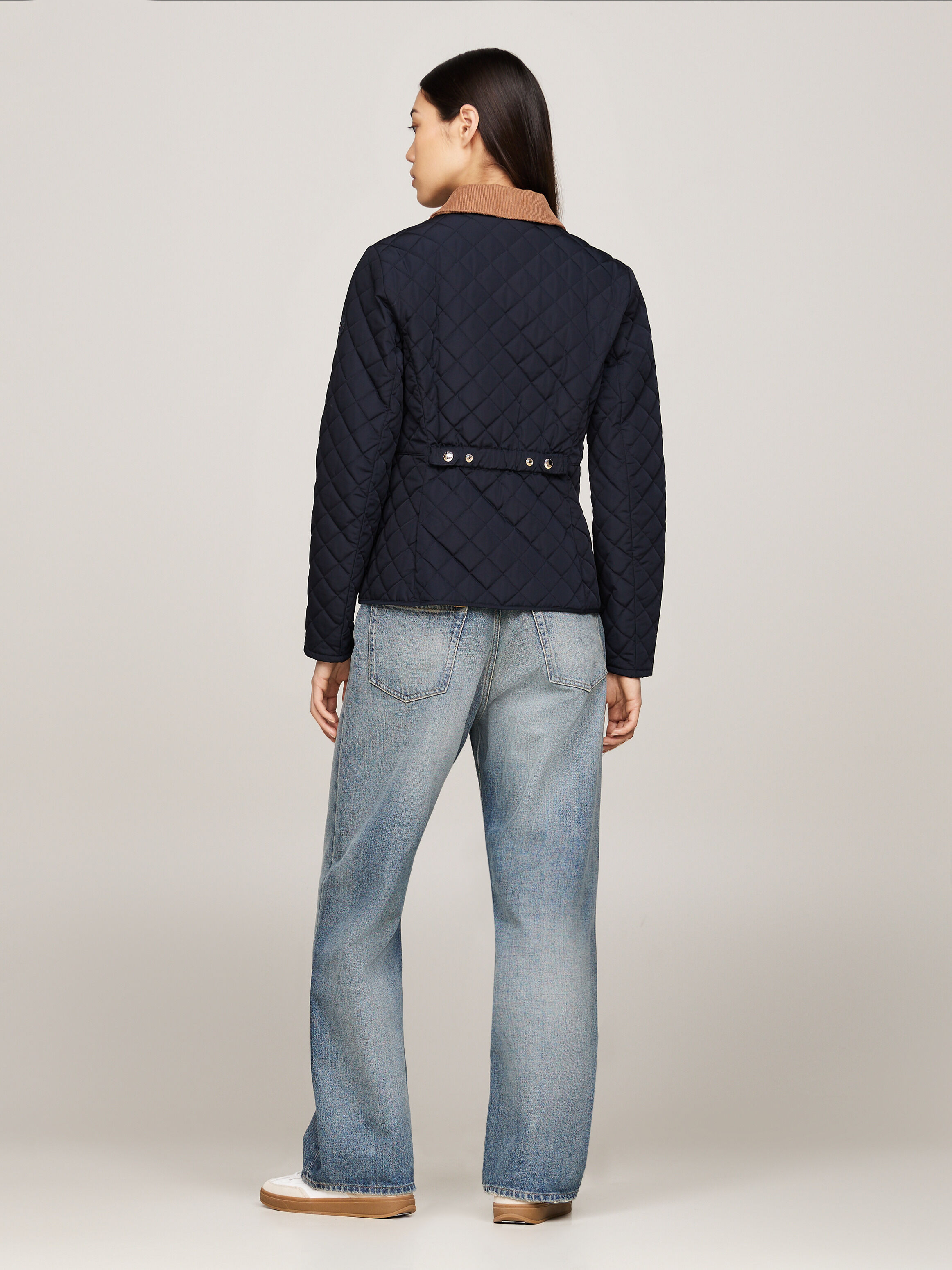 Slim quilted jacket top