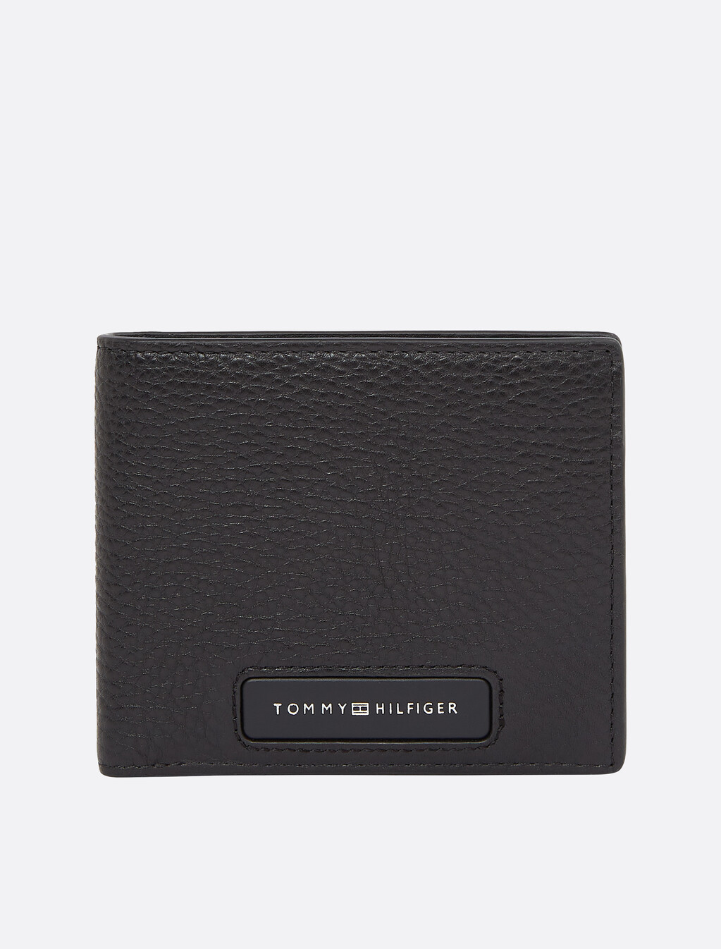TH Monogram 皮革雙折對摺式銀包, Black, hi-res