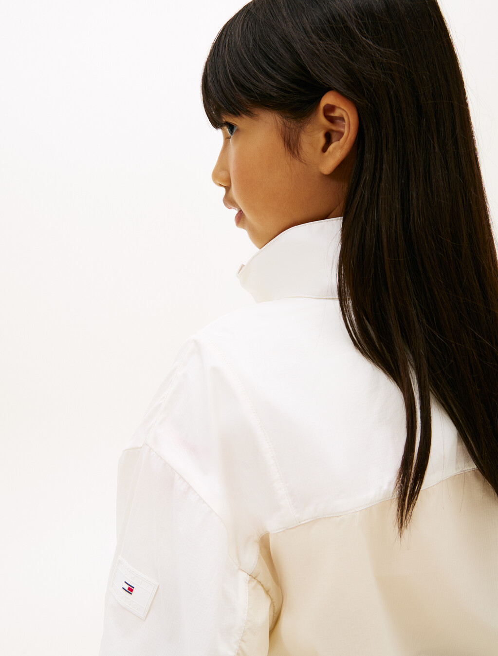 童裝連帽風衣, Classic Beige Colourblock, hi-res