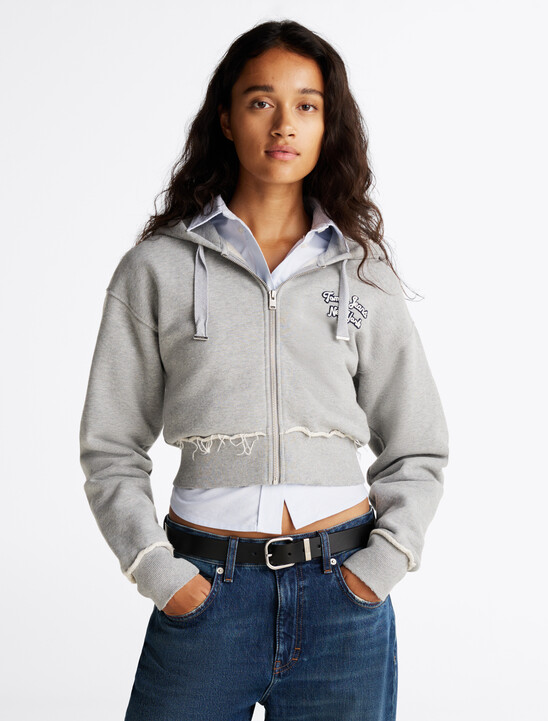 Back Logo Zip-Thru Sweatshirt