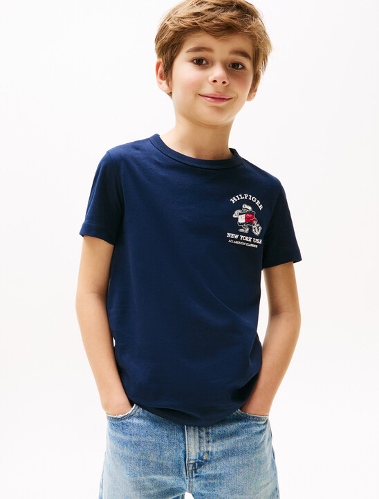 Flag Character Back Logo T-Shirt