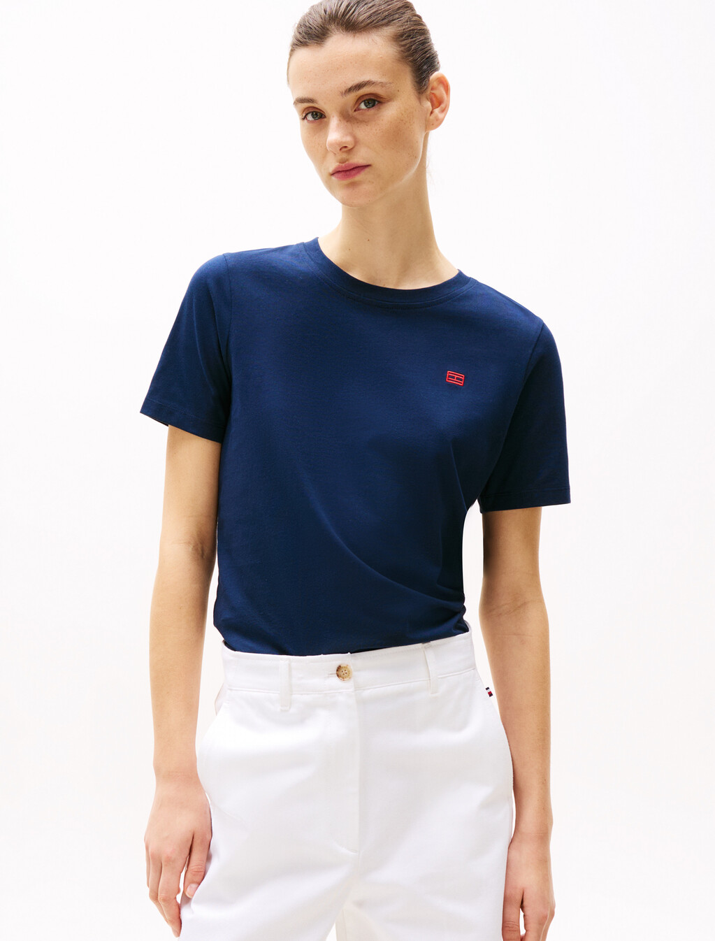 Contrast Flag T-Shirt, Dark Night Navy, hi-res