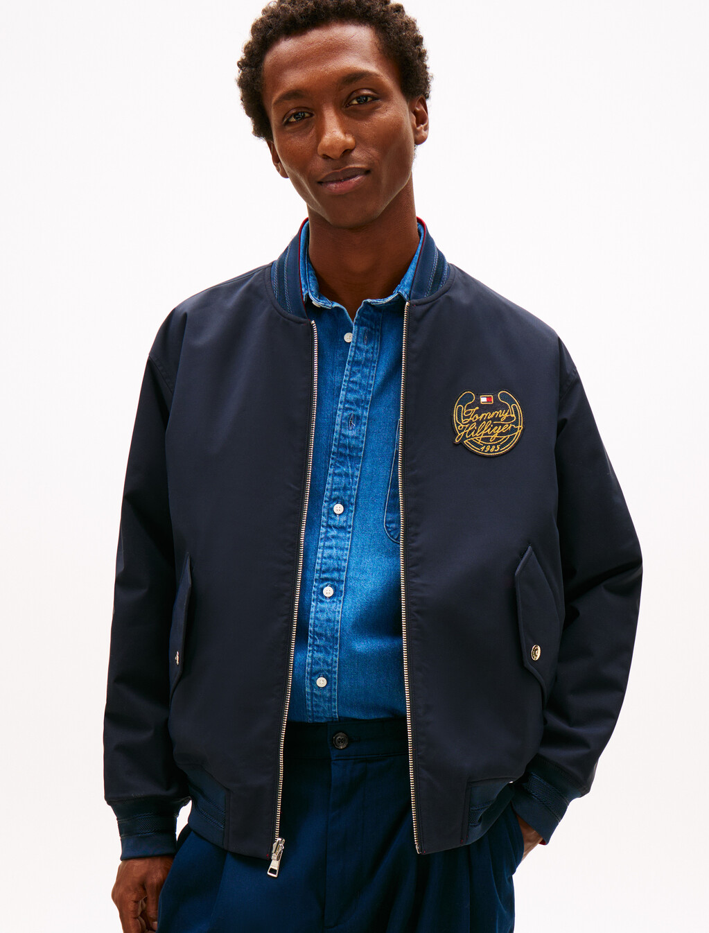 Lightweight Padded Reversible Bomber Jacket, Arizona Red, hi-res