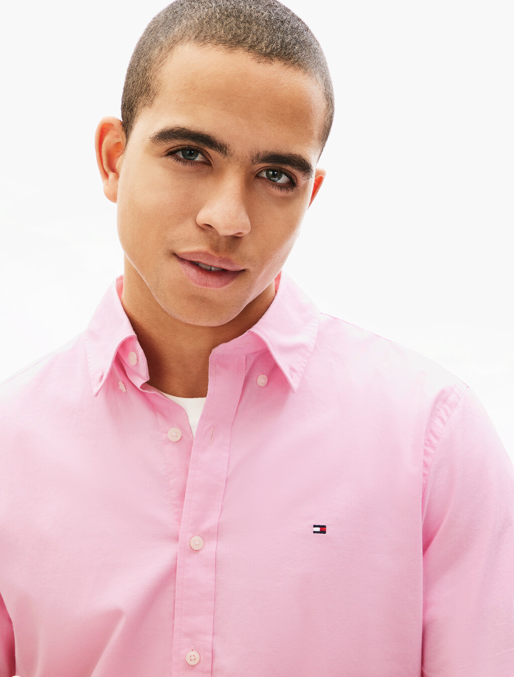 Oxford Short Sleeve Shirt, Rose Petal, hi-res