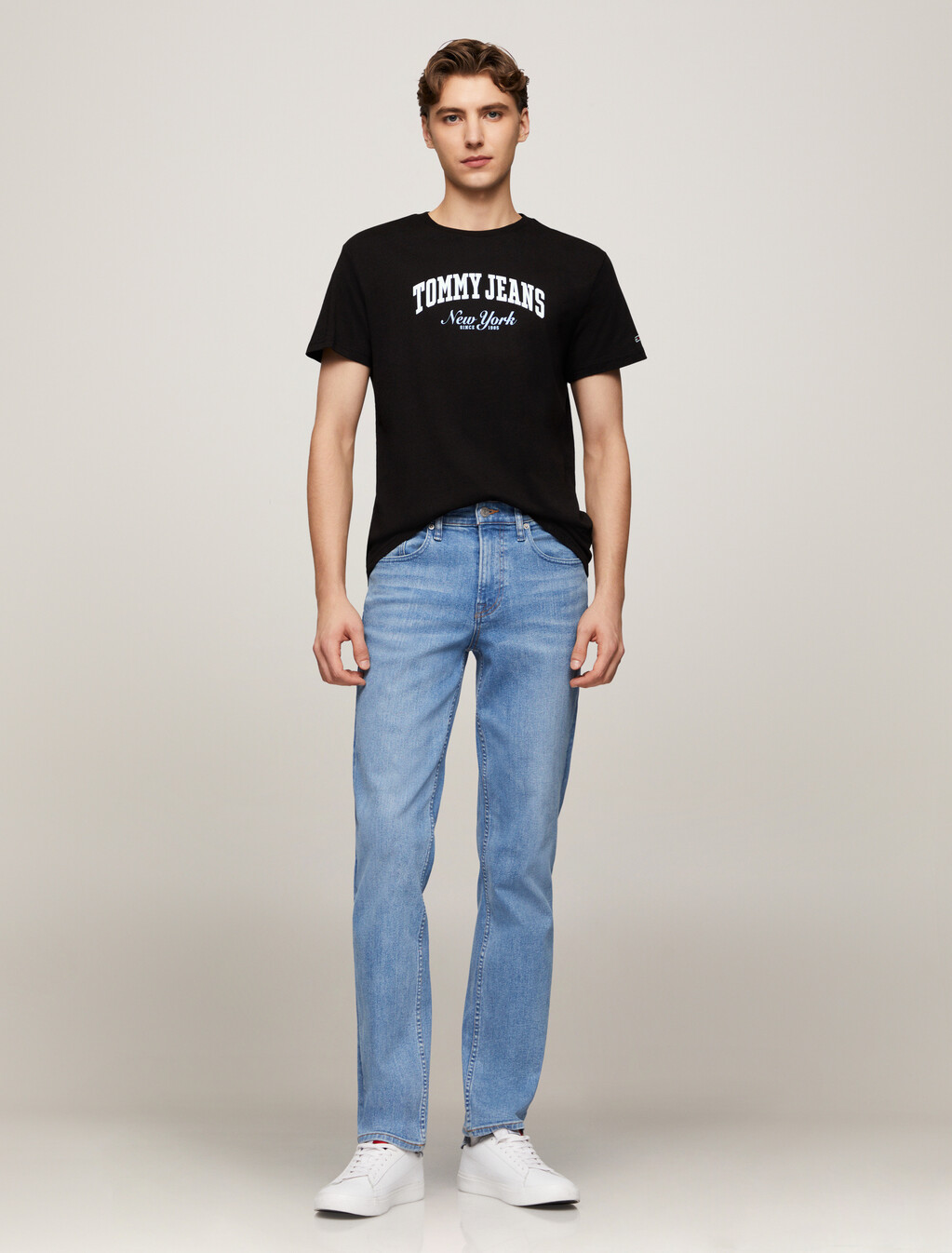 Varsity Logo Slim T-Shirt, Black, hi-res