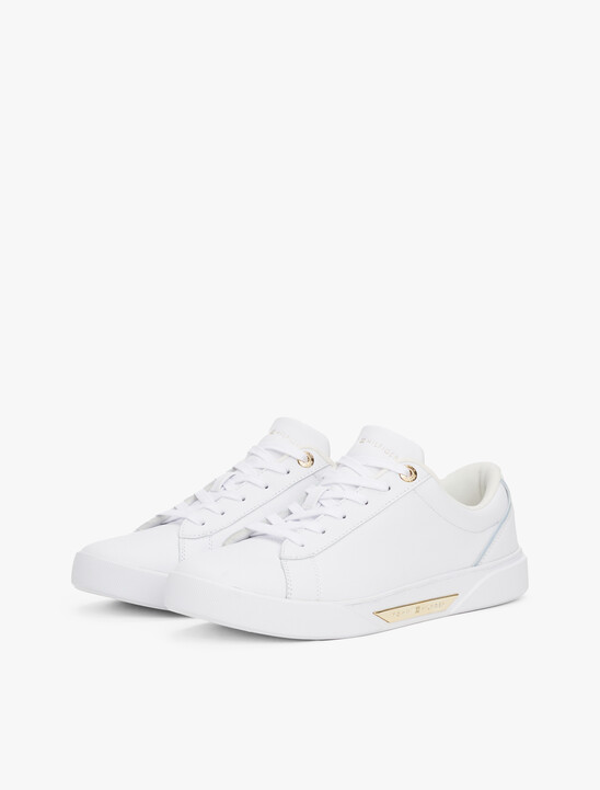 Leather Court Trainers