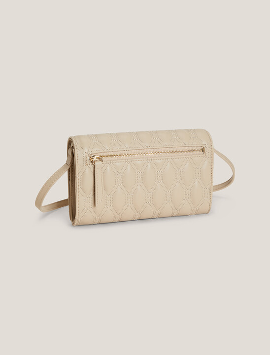 TH Monogram Diamond Quilted Crossover Bag