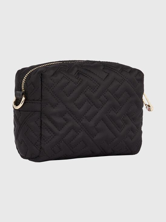 QUILTED MONOGRAM CROSSOVER BAG