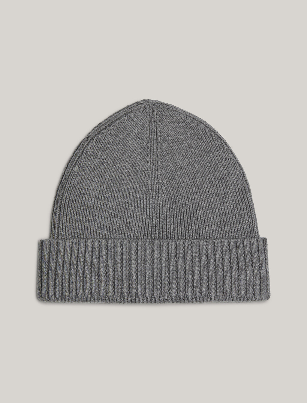 Hilfiger 山羊絨旗幟針織帽, Mid Grey Heather, hi-res
