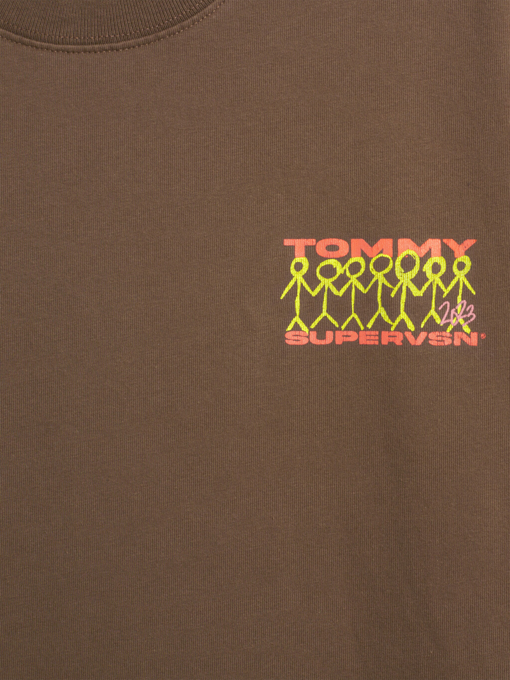 Tommy X Supervsn Design The World T-Shirt, Dark Earth, hi-res
