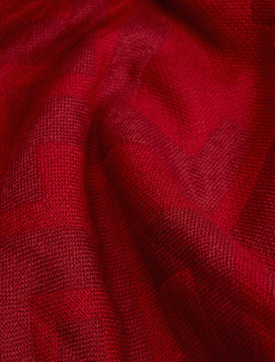 TH Monogram Jacquard Scarf With Wool