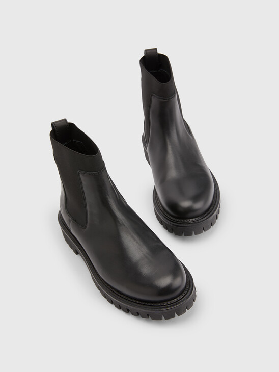 PREMIUM LEATHER CHUNKY CHELSEA BOOTS