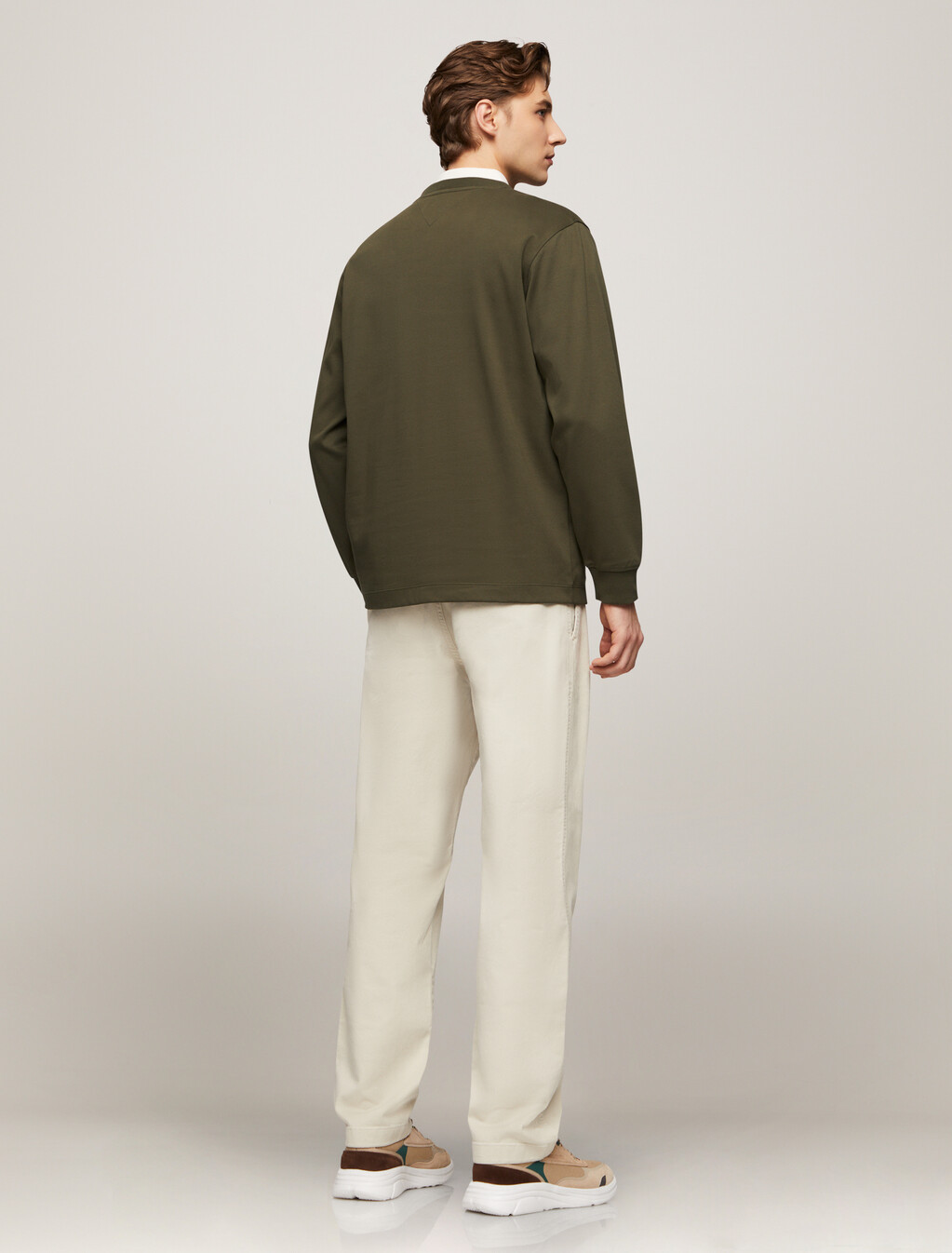 Icon 長袖 T 恤, Army Green, hi-res