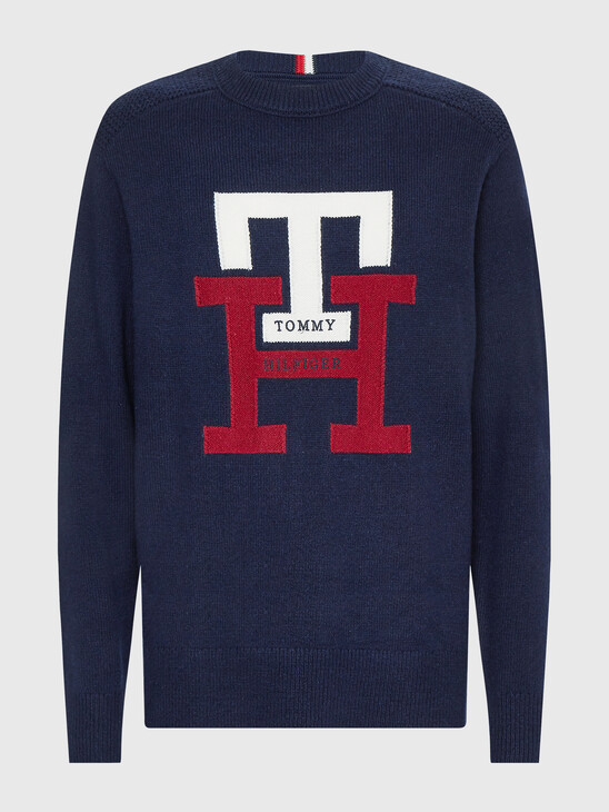 Th Monogram Crew Neck Jumper