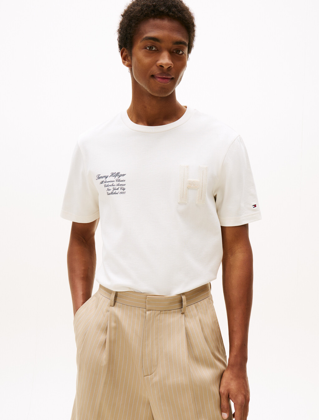 Hilfiger 學院風 T 恤, Ivory Petal, hi-res
