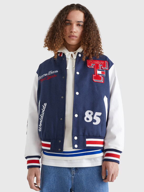 COLLEGE RELAXED BASEBALL JACKET