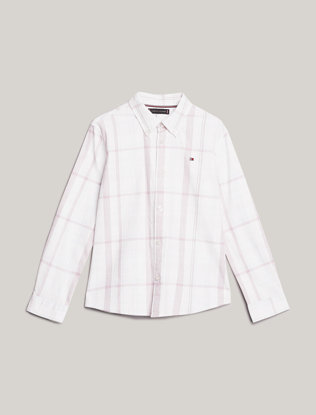 格紋標準版型襯衫, Red Check, hi-res