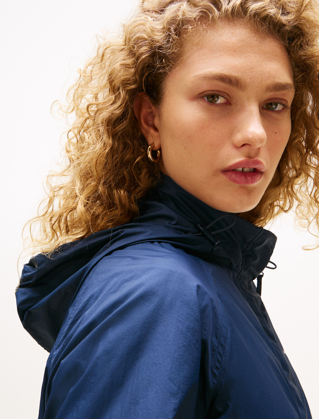 Packable Nylon Windbreaker, Dark Night Navy, hi-res