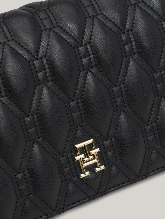 TH Monogram Diamond Quilted Crossover Bag