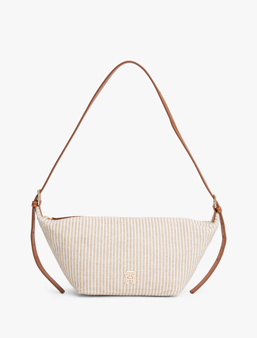 Canvas Sling Bag, Neutral Stripe, hi-res