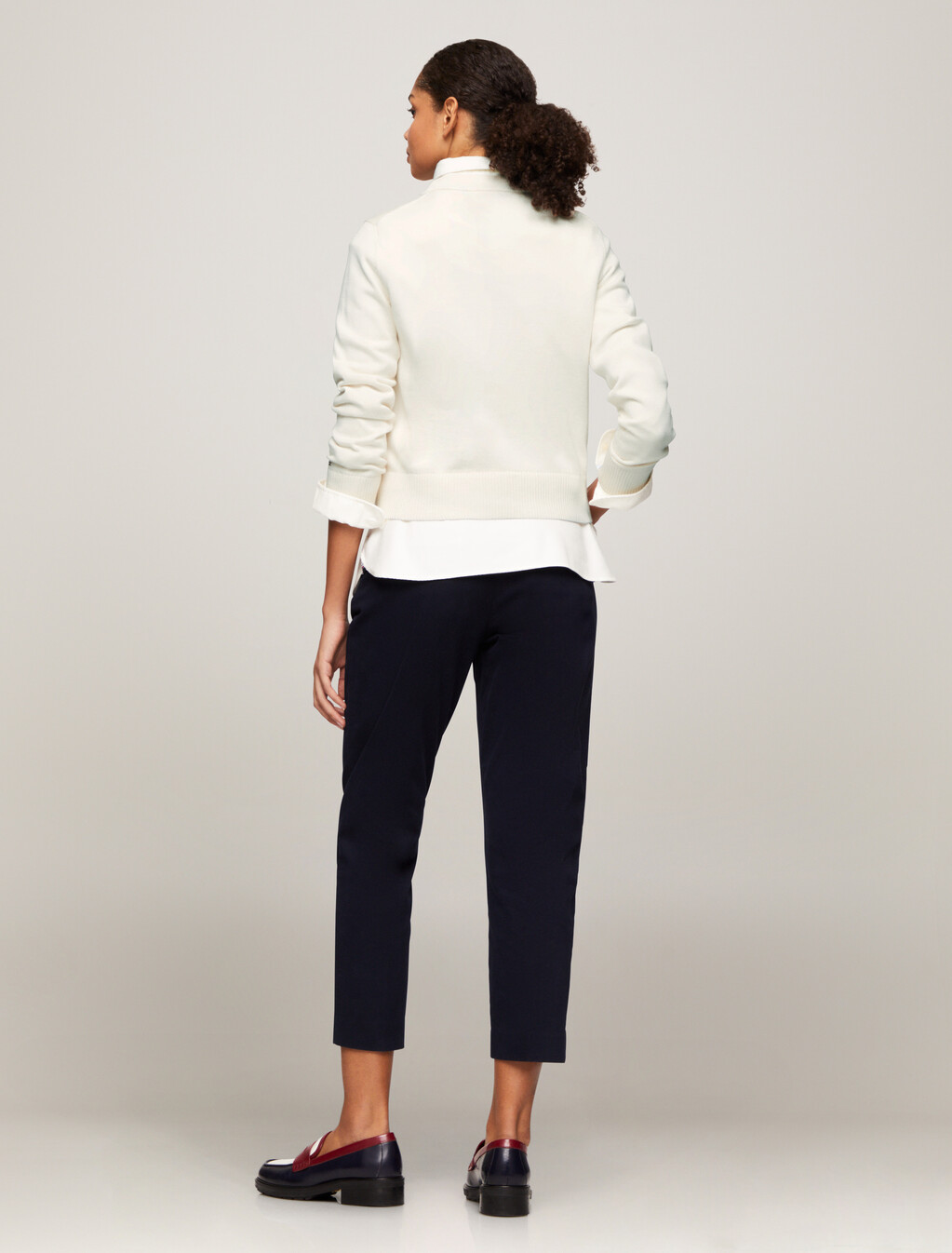 Logo Crewneck Sweater, Ivory Petal, hi-res