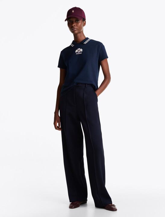 Regular Fit Back Keyhole Polo Top